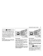 Preview for 77 page of Saab 2001 9-3 Owner'S Manual