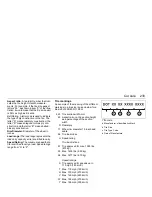 Предварительный просмотр 239 страницы Saab 2004 9-3 Remote Starter Owner'S Manual