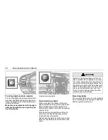 Предварительный просмотр 72 страницы Saab 2004 9-5 Owner'S Manual