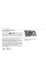 Предварительный просмотр 216 страницы Saab 2005 9-3 Remote Starter Owner'S Manual