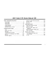 Saab 2007 9-7X Owner'S Manual preview