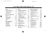 Предварительный просмотр 1 страницы Saab 9-4X 2011 Owner'S Manual