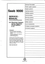 Предварительный просмотр 2 страницы Saab 9000 1995 Service Manual