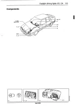 Предварительный просмотр 116 страницы Saab 9000 1995 Service Manual