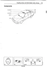 Предварительный просмотр 182 страницы Saab 9000 1995 Service Manual