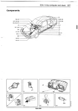 Предварительный просмотр 230 страницы Saab 9000 1995 Service Manual