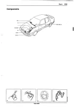 Предварительный просмотр 262 страницы Saab 9000 1995 Service Manual