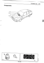 Предварительный просмотр 282 страницы Saab 9000 1995 Service Manual