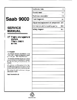 Предварительный просмотр 2 страницы Saab 9000 Service Manual