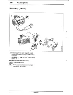 Предварительный просмотр 249 страницы Saab 9000 Service Manual