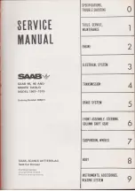 Preview for 2 page of Saab 95 1967 Service Manual