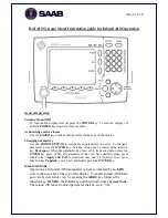 Preview for 1 page of Saab R4 Short Instruction Manual