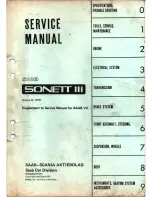 Saab sonet III Service Manual предпросмотр