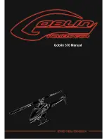 SAB Heli Division Goblin 570 User Manual preview