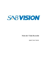 Предварительный просмотр 1 страницы SAB SABVISION NVR16 Quick Start Manual