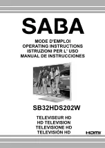 Saba SB32HDS202W Operating Instructions Manual preview