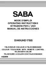 Saba SV49UHD17BS Operating Instructions Manual preview