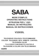 Saba V3293DL Operating Instructions Manual preview