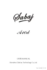 Preview for 10 page of Sabaj A10d User Manual