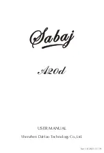 Preview for 10 page of Sabaj A20d User Manual