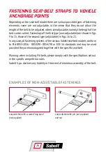 Preview for 26 page of Sabelt Seat belts User Manual