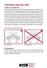 Preview for 31 page of Sabelt Seat belts User Manual