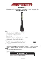 Saber Compact ATD-80376 Owner'S Manual preview