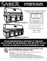 Preview for 65 page of Saber Compact R67SB1017 Grill Assembly & Product Manual