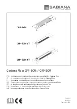 Sabiana Carisma Floor CFP-ECM 2T Installation Instructions Manual preview