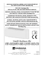 Sabiana Carisma Fly CVP-ECM Installation, Use And Maintenance Manual preview