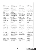Preview for 101 page of Sabiana Carisma Fly CVP-MB Instructions For Installation, Use And Maintenance Manual