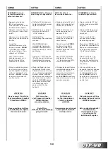 Preview for 103 page of Sabiana Carisma Fly CVP-MB Instructions For Installation, Use And Maintenance Manual