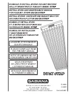 Sabiana DUCK STRIP Installation And Maintenance Manual preview