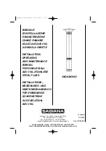 Sabiana InoxMono T200-P1-W-V2-L50050-O Installation, Operating And Maintenance Manual preview