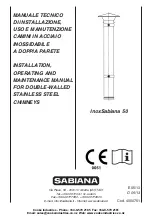 Preview for 1 page of Sabiana InoxSabiana 50 Installation, Operating And Maintenance Manual