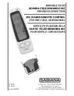 Sabiana IRC board-remote c User Manual preview