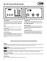 Предварительный просмотр 8 страницы SABINE FBX SOLO SL-610 Operating Manual