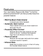 Preview for 5 page of SABINE PHANTOM MIC RIDER PMR-GP1 Operating Manual