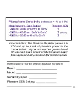 Preview for 23 page of SABINE PHANTOM MIC RIDER PMR-GP1 Operating Manual