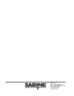 Preview for 60 page of SABINE SW71-R User Manual