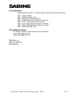 Preview for 12 page of SABINE SWM7000 - Application And Troubleshooting Manual