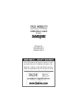 Предварительный просмотр 1 страницы SABINE True Mobility SWM1600 Operating Manual