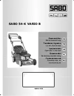 Sabo 54-K VARIO B Operator'S Manual предпросмотр