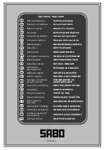 Предварительный просмотр 1 страницы Sabo SAA11781 Operator'S Manual