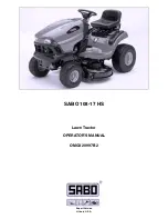 Предварительный просмотр 1 страницы Sabo SABO 108-17 HS Operator'S Manual