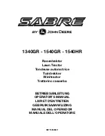 Sabre 1340GR Operator'S Manual preview