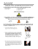 Sabre MK-60 Fill And Pressurization Instructions preview