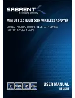 Sabrent BT-USBT User Manual preview