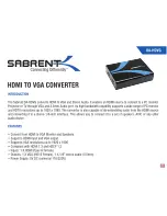 Sabrent DA-HDVG User Manual preview