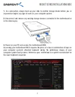 Предварительный просмотр 3 страницы Sabrent ROCKET NVMe PCIe M.2 2280 SSD Installation Manual